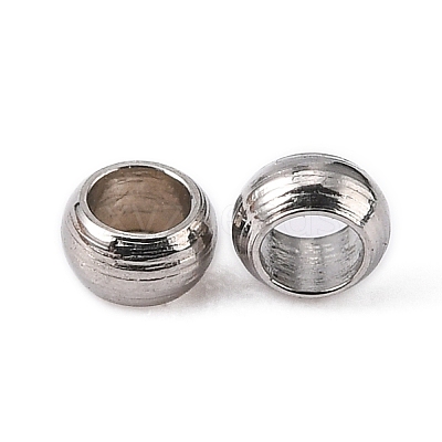 Tarnish Resistant 304 Stainless Steel Spacer Beads STAS-R065-30-1
