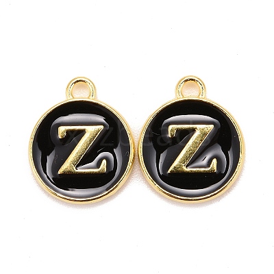 Golden Plated Alloy Charms LS-ENAM-S118-02Z-1
