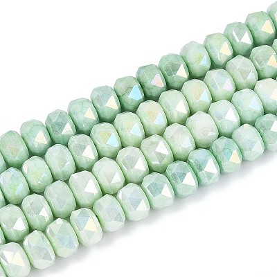 Anti-Tarnish Electroplate Glass Beads Strands GLAA-T025-6mm-11C-1