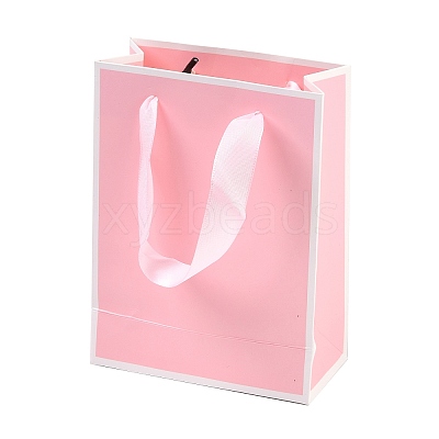 Rectangle Paper Bags with Ribbon Handles CARB-L011-01B-04-1