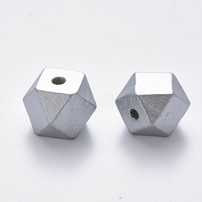 Painted Natural Wood Beads WOOD-Q040-020B-B02-1