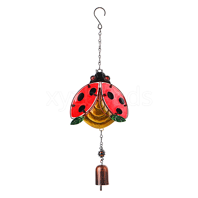 Glass Wind Chimes HJEW-WH0042-90B-1