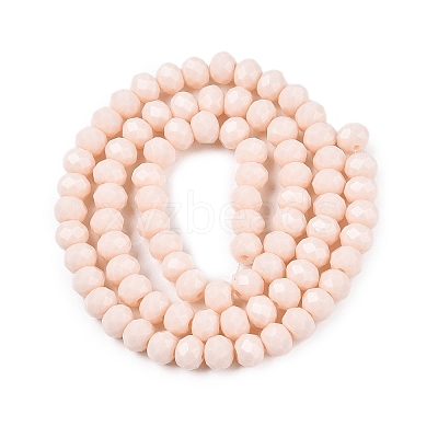 Opaque Solid Color Imitation Jade Glass Beads Strands LS-EGLA-A044-P6mm-D05-1