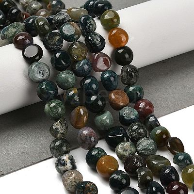 Natural Indian Agate Beads Strands G-P497-01E-89-1