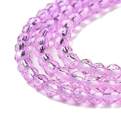 Transparent Gradient Color Glass Beads Strands GLAA-G101-2mm-15-1