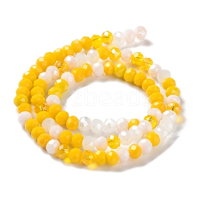 Glass Beads Strands EGLA-A034-M6mm-21-1