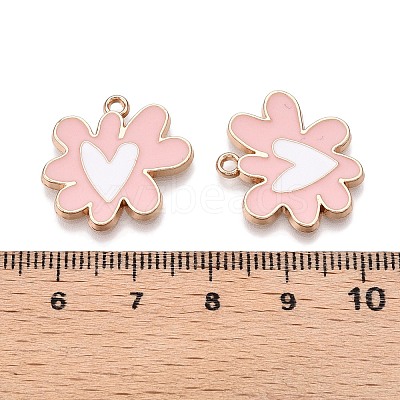 Rack Plating Alloy Enamel Pendants ENAM-N056-344D-1
