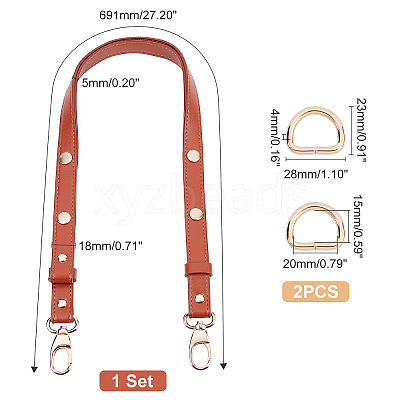 PU Leather Chain Bag Strap FIND-WH0093-21B-1