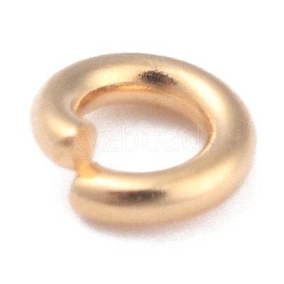 Rack Plating Brass Open Jump Rings X-KK-O139-18K-G-1