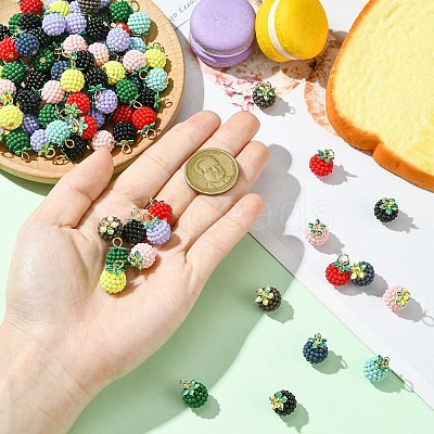 100Pcs Rubberized Style ABS Plastic Pendants KY-CJ0002-14-1