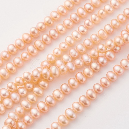 Natural Cultured Freshwater Pearl Beads Strands PEAR-G007-09-1