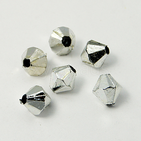 Silver Plating Acrylic beads PL717-2-1