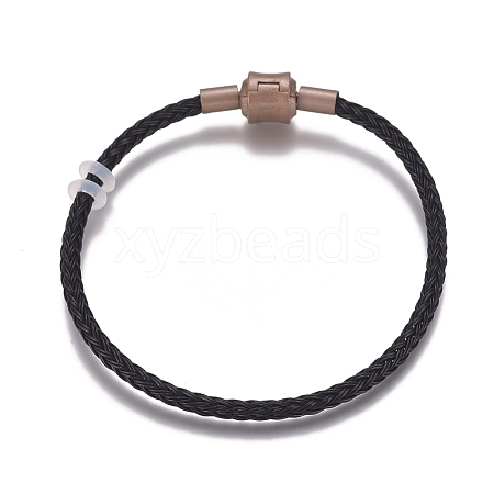 Braided Stainless Steel Wire European Style Bracelets Making AJEW-D047-02A-01CG-1