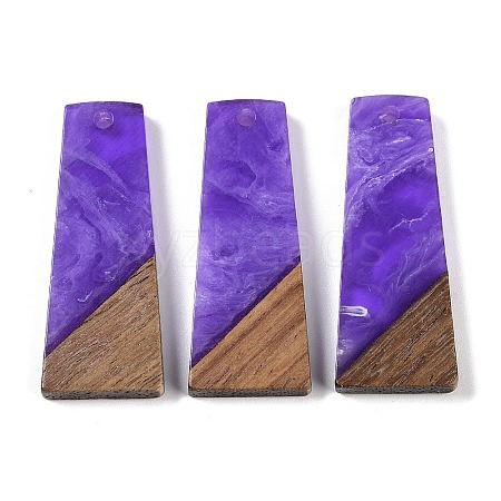 Resin & Wood Pendants WOOD-F015-04A-1