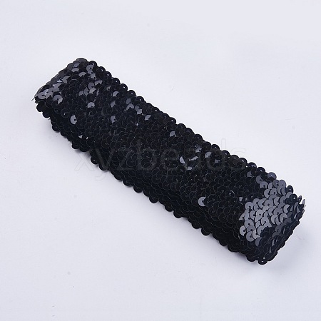 Plastic Paillette Elastic Beads PVC-WH001-A01-45mm-1
