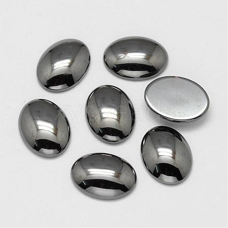 Non-magnetic Synthetic Hematite Cabochons G-P162-04-10x12mm-1