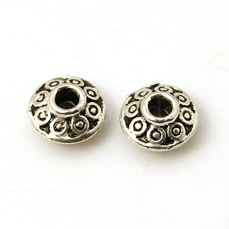 Tibetan Style Spacer Beads TIBEB-E033-AS-1