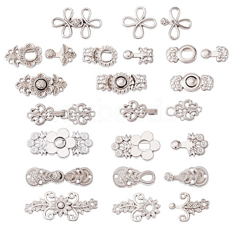 16 Pairs 8 Style Alloy Adjustable Jean Button Pins DIY-TA0013-01P-1