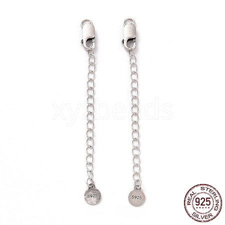 925 Sterling Silver Chain Extenders STER-D036-35AS-1