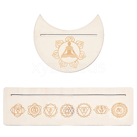 Wooden Tarot Card Stand Holder DJEW-WH0034-34I-01-1