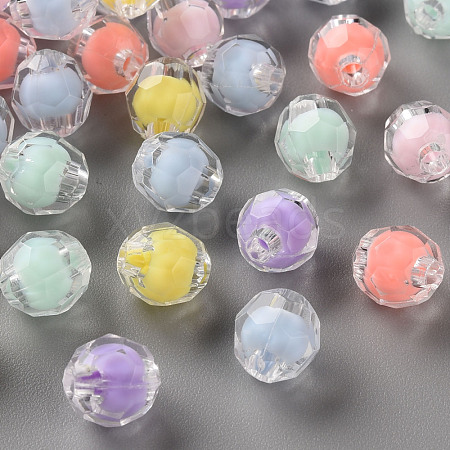 Transparent Acrylic Beads TACR-S152-17A-1