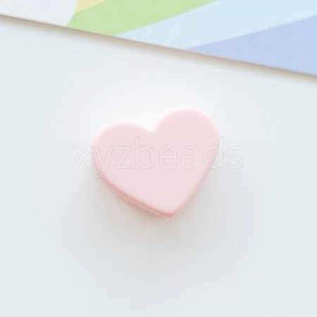 Rubberized Style Opaque Acrylic Beads MACR-WH0007-52B-1