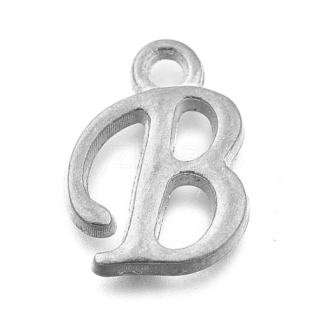 Alloy Letter Pendants PALLOY-J718-01C-B-1