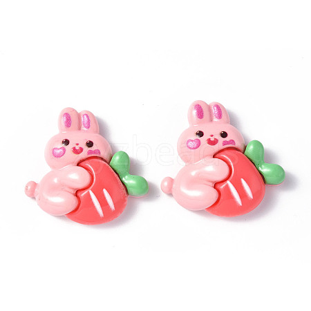 Opaque Resin Cabochons CRES-P023-06H-1
