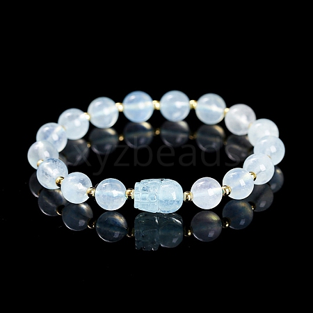 Natural Aquamarine Stretch Bracelets PW-WG9B861-08-1