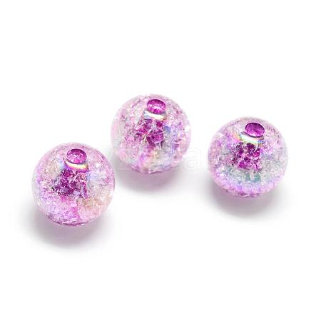 Crackle Style Acrylic Beads MACR-S825-18mm-D-1