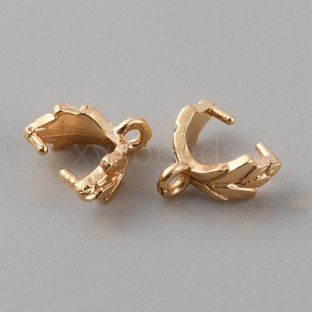 Brass Ice Pick Pinch Bails KK-WH0007-03KCG-1