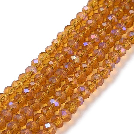 Electroplate Glass Beads Strands EGLA-A044-T6mm-L04-1