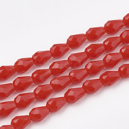 Opaque Solid Color Glass Beads Strands GLAA-S178-05D-1