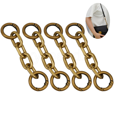 4Pcs Aluminum Cable Chain Bag Extension Chains DIY-DR0002-59B-1
