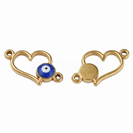 304 Stainless Steel Enamel Connector Charms STAS-N087-64-03G-1