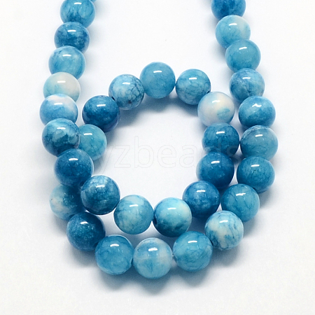 Natural Dyed Persian Jade Gemstone Bead Strands X-G-R271-6mm-XP15-1