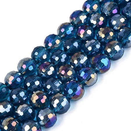 Transparent Glass Beads Strands GLAA-Q107-02A-17-1