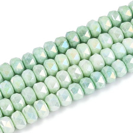 Anti-Tarnish Electroplate Glass Beads Strands GLAA-T025-6mm-11C-1