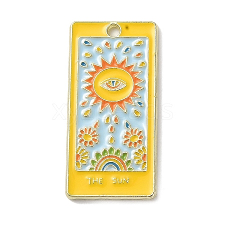 Alloy Enamel Pendants X-ENAM-K070-03G-02-1