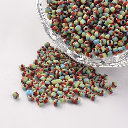 12/0 Opaque Colours Seep Glass Beads SEED-M008-C38-1
