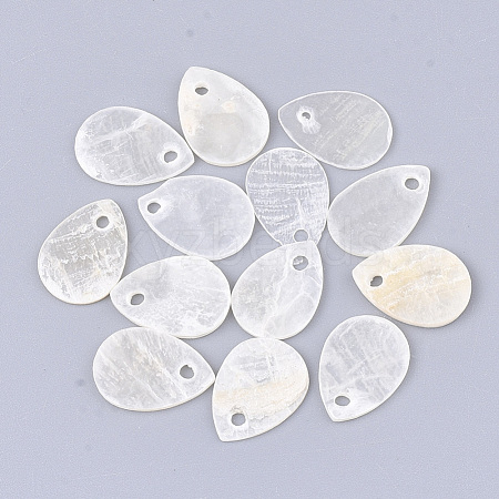 Capiz Shell Charms SHEL-T012-25-1