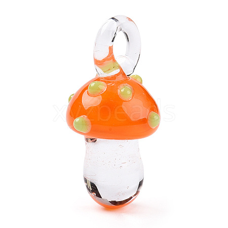 Handmade Lampwork Pendants LAMP-T021-18E-1