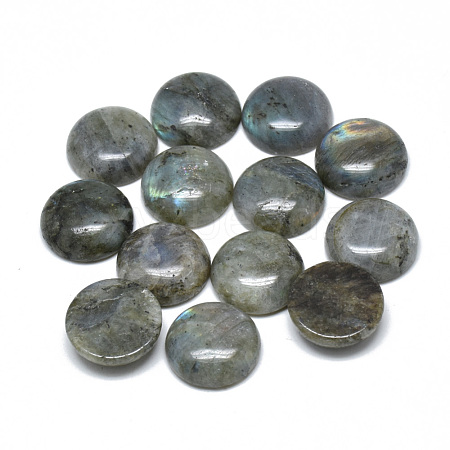 Natural Labradorite Cabochons G-T073-18-12mm-1