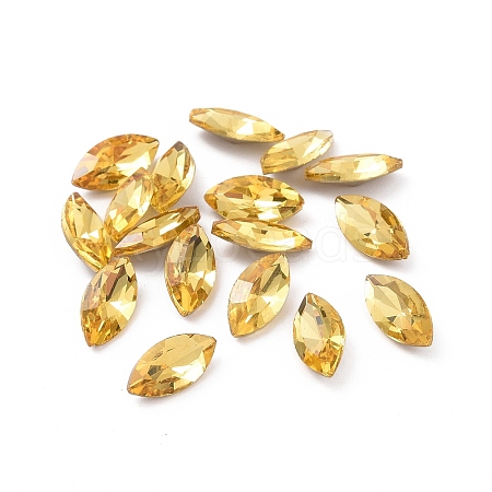 Glass Rhinestone Cabochons GGLA-P002-03A-03-1