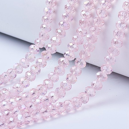 Electroplate Glass Beads Strands EGLA-A034-T2mm-B12-1