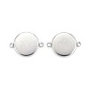 Tarnish Resistant 304 Stainless Steel Cabochon Connector Settings LS-STAS-G170-26P-14mm-2