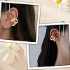 2 Pairs 303 Stainless Steel Cuff Earrings EJEW-BBC0002-25G-5