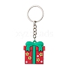 10Pcs 10 Styles Christmas Theme PVC Plastic Pendant Keychains KEYC-JKC00934-4