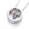 304 Stainless Steel Pendant Necklaces NJEW-H438-08B-2