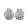 304 Stainless Steel Clip-on Earring Setting STAS-Q241-012A-1